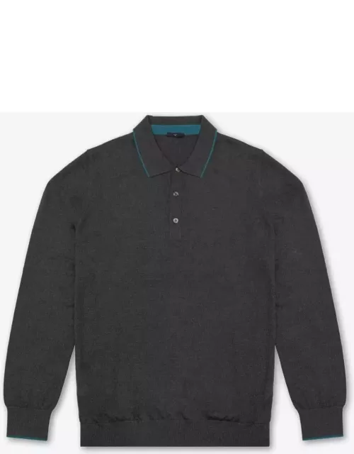 Larusmiani Long Sleeve Polo Shirt Polo Shirt