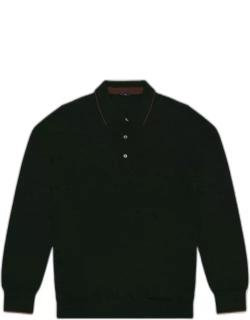 Larusmiani Long Sleeve Polo Shirt Polo Shirt