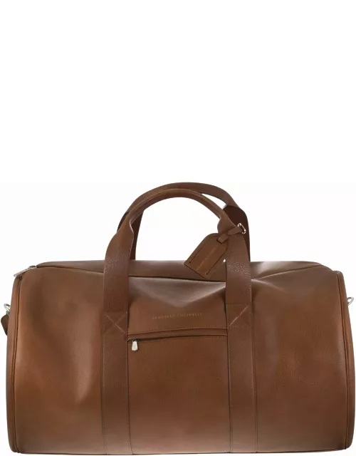 Brunello Cucinelli Leather Active Bag