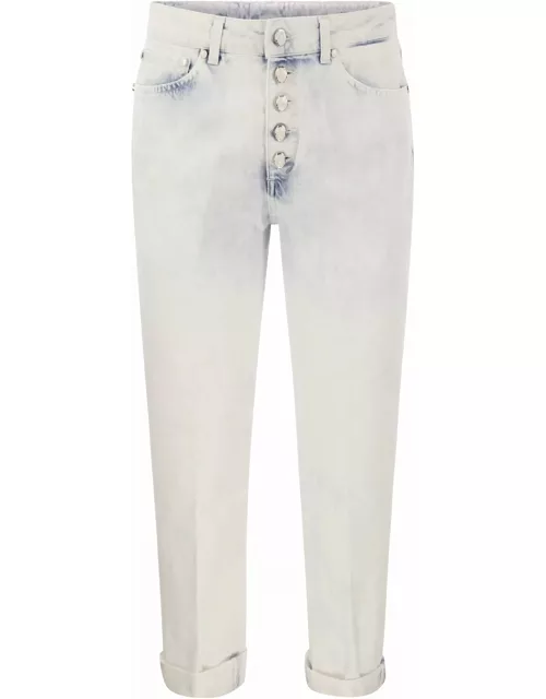 Dondup Koons - Loose Jeans With Jewelled Button