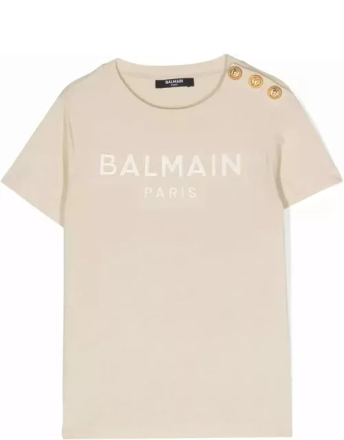 Balmain T-shirt Con Ricamo