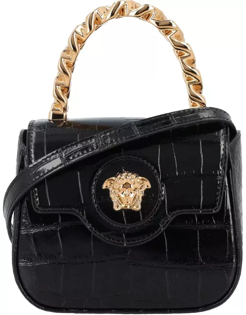 Versace Mini Top Handle Crocco Bag