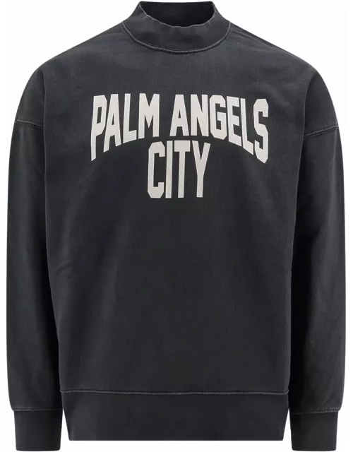Palm Angels Pa City Washed Crewneck Sweatshirt