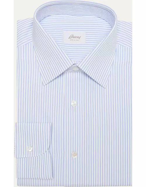 Men's Cotton Stripe-Print Dress Shirt