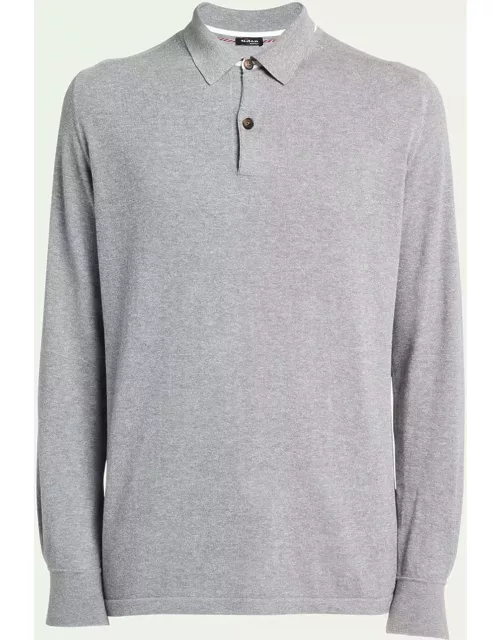 Men's Cotton Jersey Polo Sweater