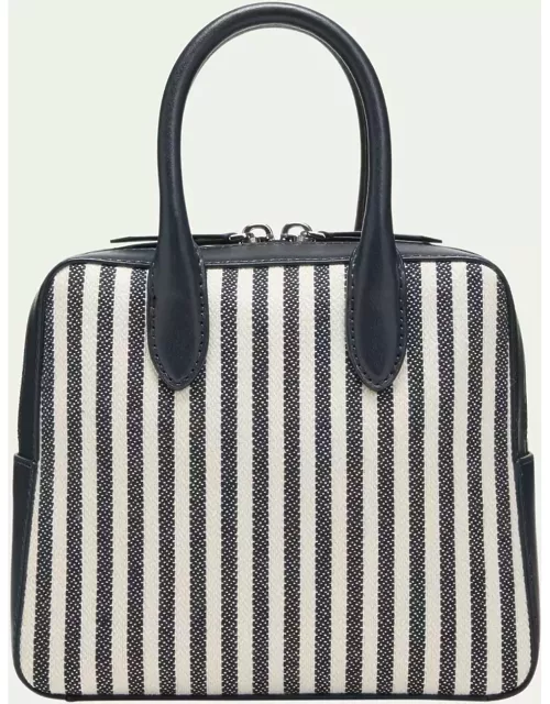 The Flight 20 Striped Canvas Top-Handle Bag