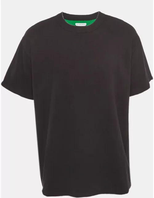 Bottega Veneta Black Double-Layered Cotton Jersey T-Shirt