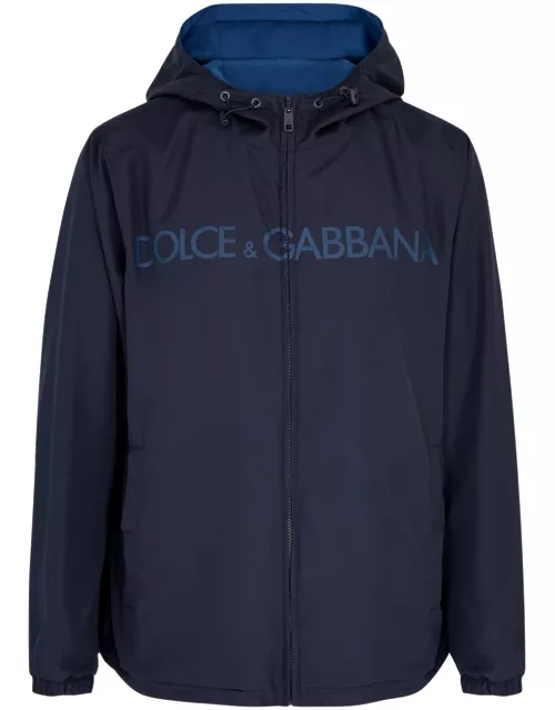 Dolce & Gabbana Logo-print Hooded Reversible Shell Jacket - Blue - 54 (IT54 / Xxl)