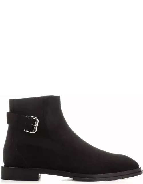 Alexander McQueen Black Leather Boot