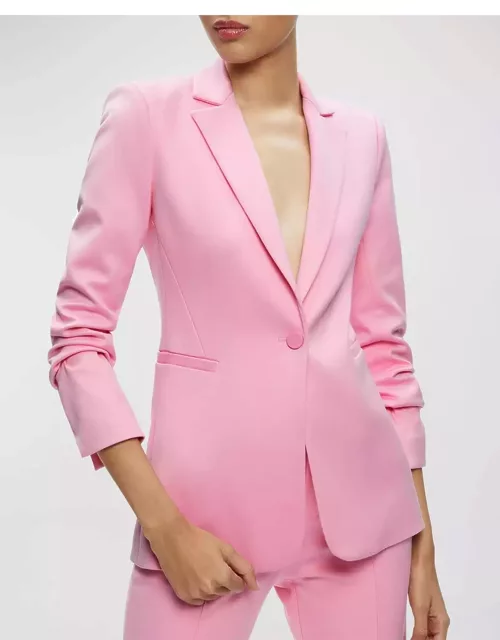 Macey Fitted Single-Breasted Blazer