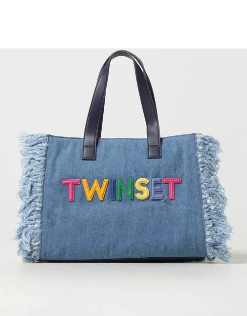 Handbag TWINSET Woman colour Deni