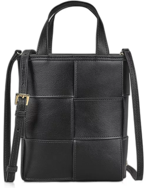 Chloe Mini Woven Shopper Top-Handle Bag