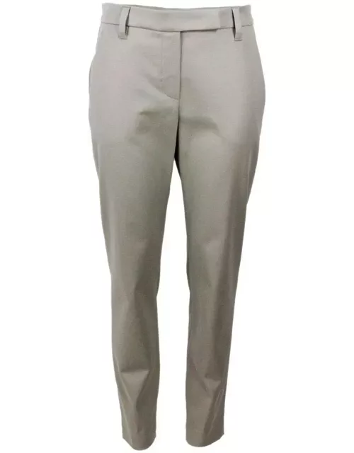 Brunello Cucinelli Cropped Stretched Trouser