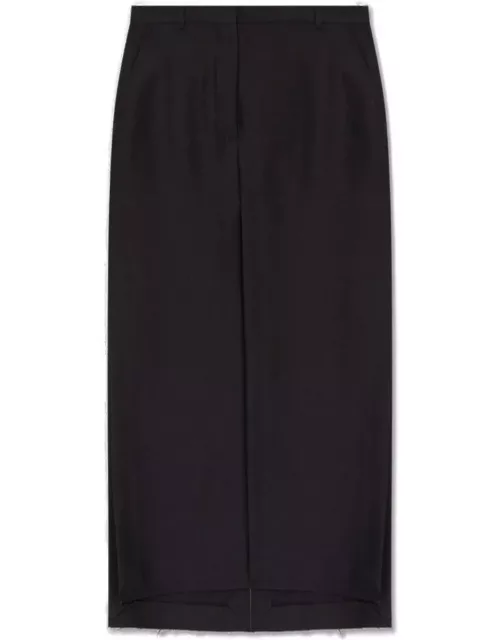 Lanvin High Waist Slit Maxi Skirt