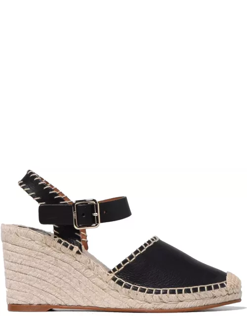 Chloé Leather Wedge Sandal