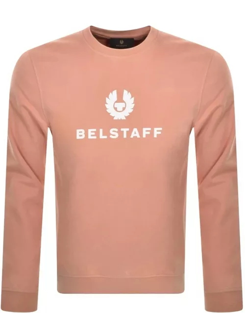 Belstaff Crew Neck Sweatshirt Pink