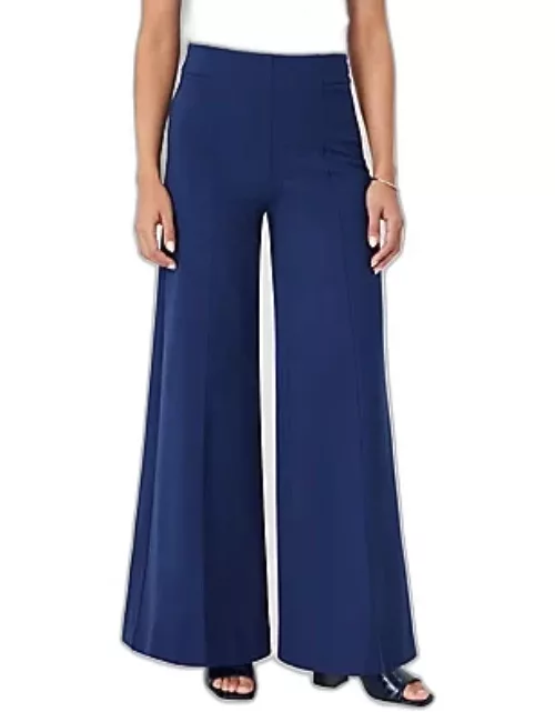 Ann Taylor The Side Zip Wide Leg Pant in Ponte