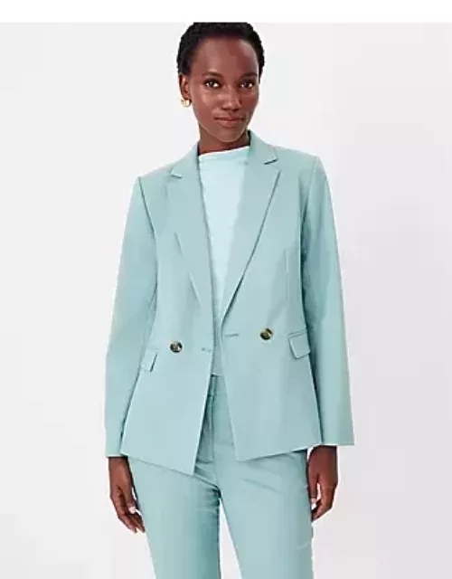 Ann Taylor The Tailored Double Breasted Blazer in Texture