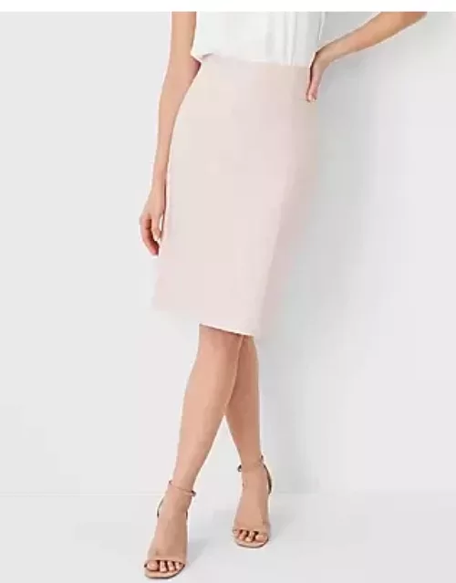 Ann Taylor The High Waist Seamed Pencil Skirt in Stretch Cotton