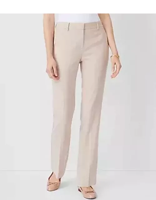 Ann Taylor The Sophia Straight Pant in Textured Crosshatch
