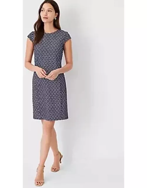Ann Taylor Checked Flare Dres