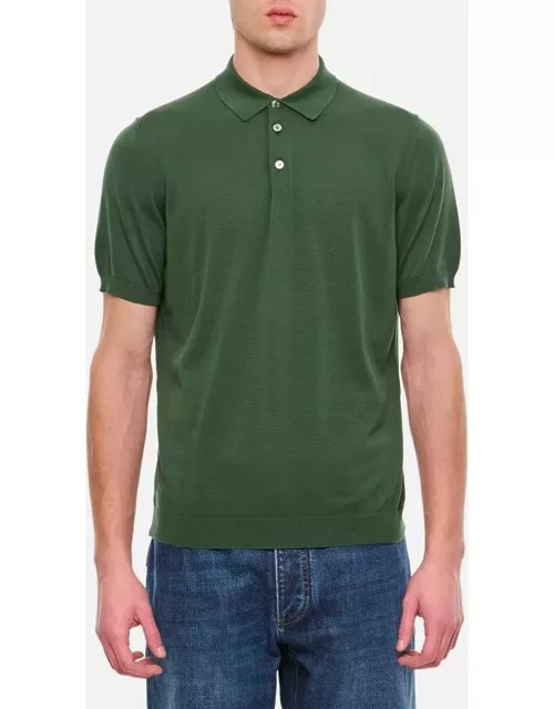 Drumohr Cotton Polo Shirt Green