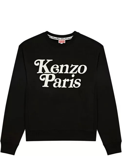 Kenzo Logo-appliquéd Cotton Sweatshirt - Black