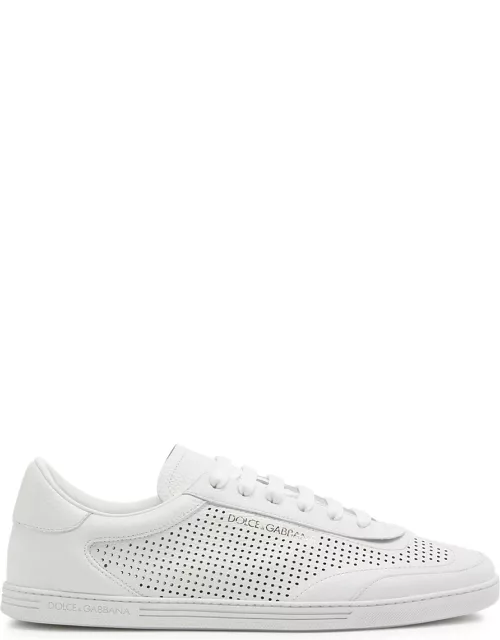 Dolce & Gabbana Saint Tropez Leather Sneakers - White - 42 (IT42 / UK8)