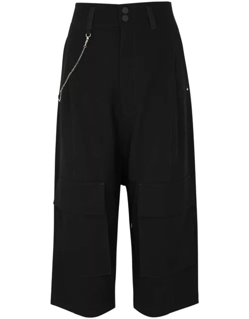High Telltale Cropped Trousers - Black - 46 (UK14 / L)