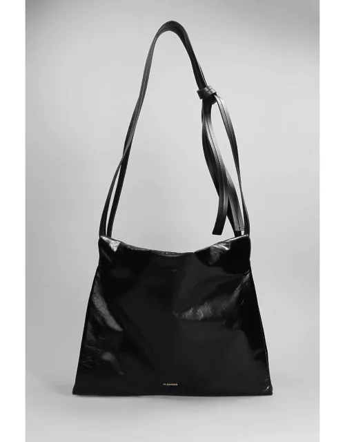 Jil Sander Shoulder Bag In Black Leather