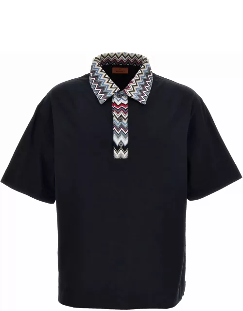 Missoni Zigzag Collar Polo Shirt