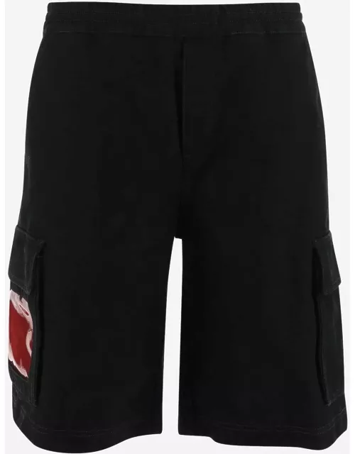 44 Label Group Cotton Bermuda Shorts With Logo