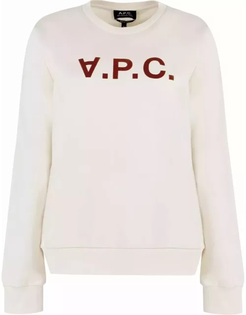 A.P.C. Viva Logo Detail Cotton Sweatshirt