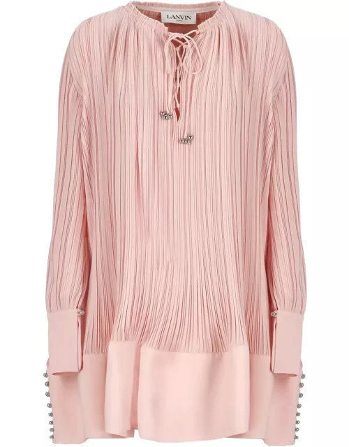 Lanvin Pleated Dres