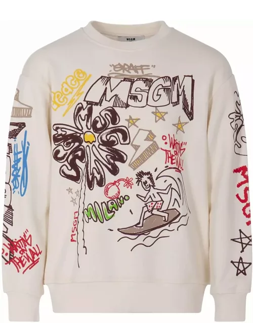 MSGM Sweatshirt With Print