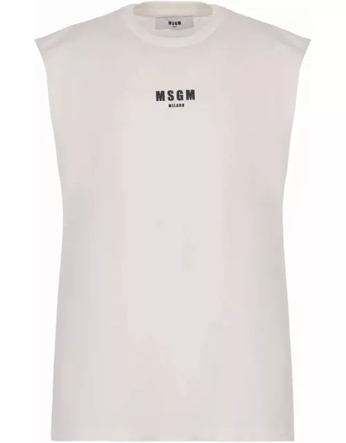 MSGM Tank Top With Logo