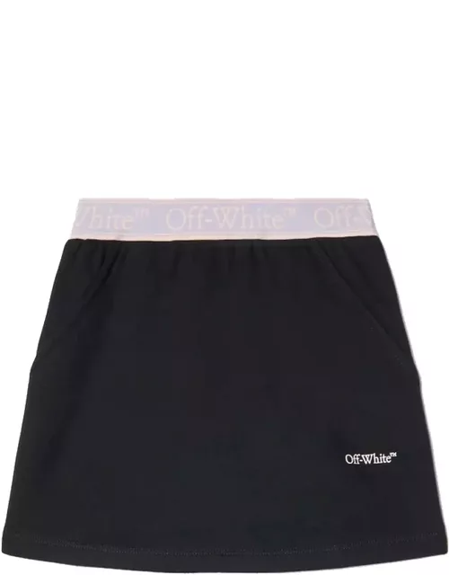Off-White Sports Skirt With Bookish Logo