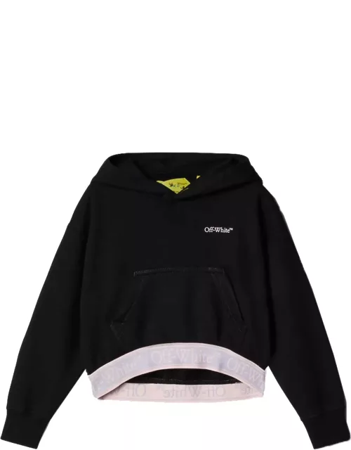 Off-White Hoodie With Bookish Logo
