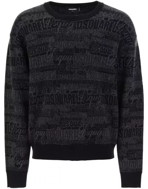 Dsquared2 Sweater With Logo Lettering Motif