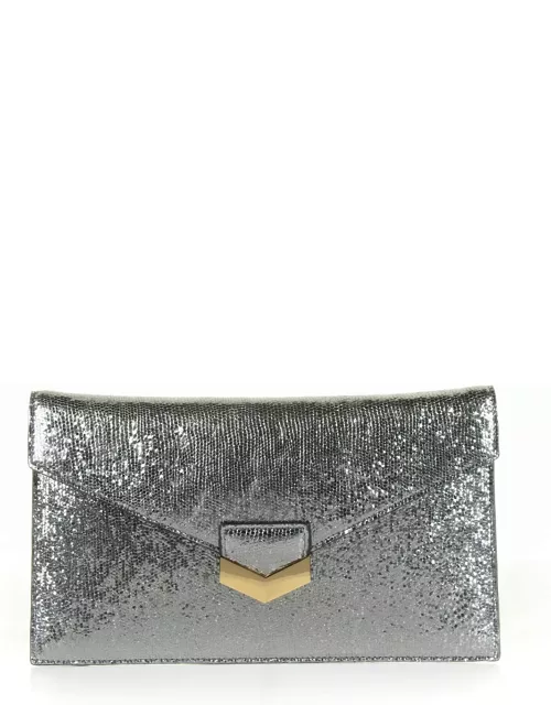 Demellier Leather Clutch Bag With Shoulder Strap
