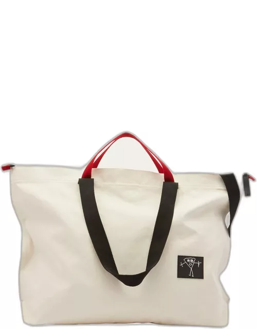 Large Pili and Bianca Canvas Shopper Tote Bag