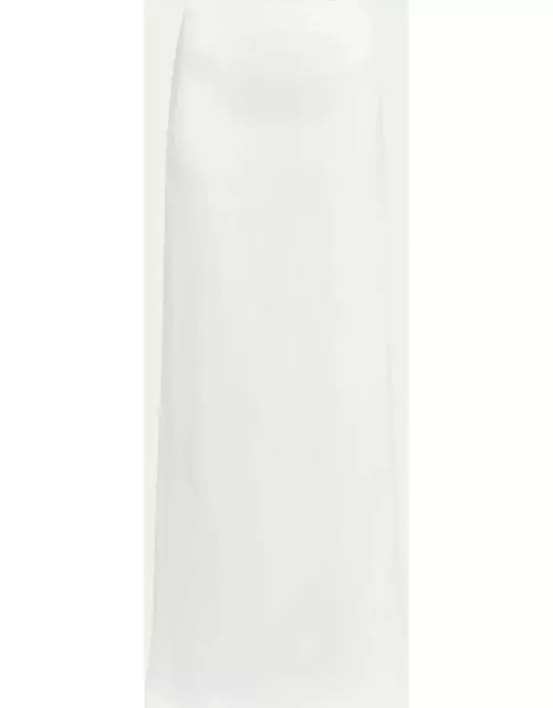 Bonded Linen Toile Maxi Skirt