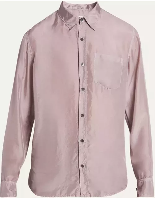 Men's Lightweight Silk Ponge Garment-Dyed Shirt