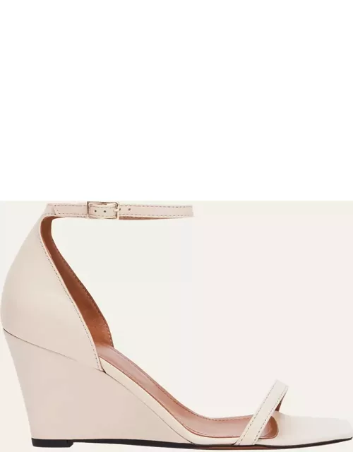 Morcone Leather Wedge Ankle-Strap Sandal