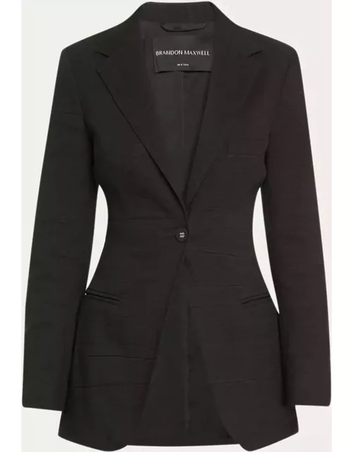 The Jemma Linen-Blend Blazer Jacket