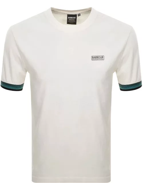 Barbour International Rothko T Shirt White
