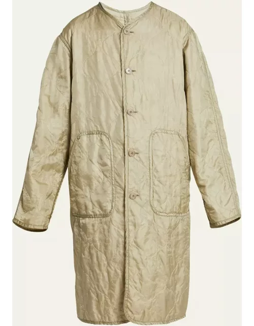 Men's Garment-Dyed Onion-Quilted Liner Coat