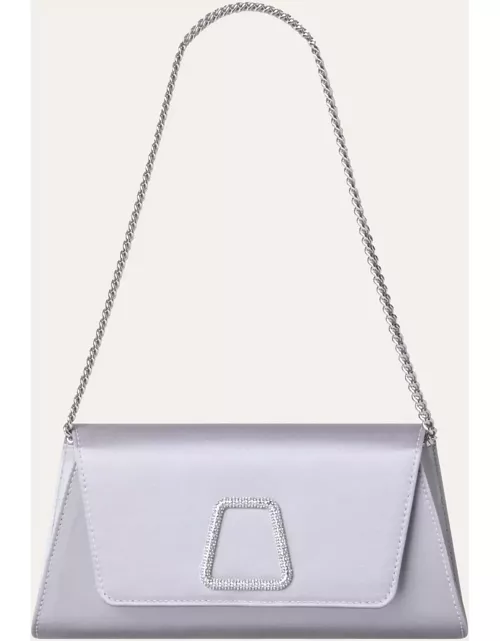Anouk Mini Crystal Satin Clutch Bag