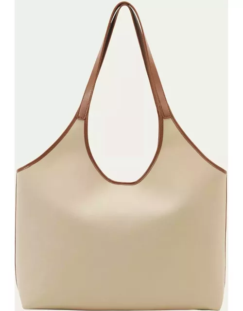 Canvas Basket Shoulder Bag