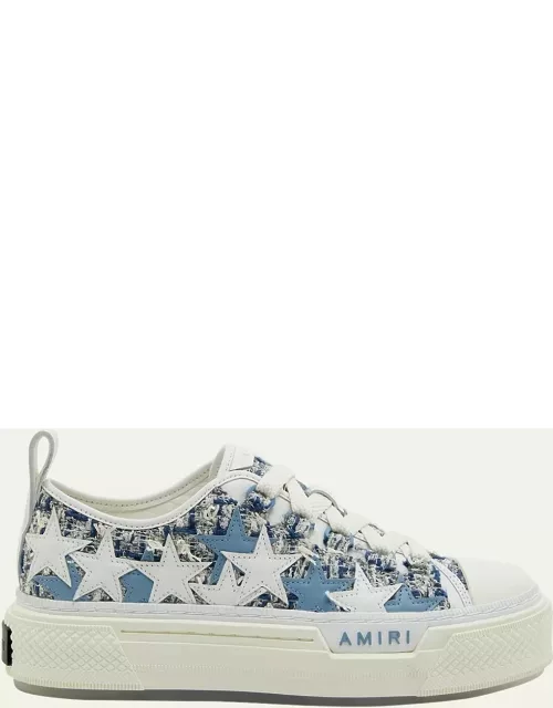 Stars Low-Top Mohair Canvas Sneaker